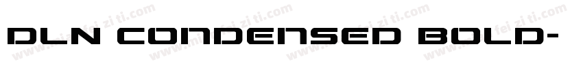 DlN Condensed Bold字体转换